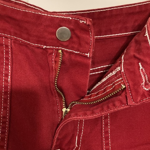 Shein Red Cargo Pants - Picture 3 of 9